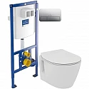 Комплект подвесной унитаз Ideal Standard Connect Space E804601 + E772401 + система инсталляции Villeroy & Boch 92246100 + 92249061