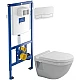 Купить Комплект подвесной унитаз Duravit Starck 3 2200090000 + 0063810000 + система инсталляции Villeroy & Boch 92246100 + 92249068 в магазине сантехники Santeh-Crystal.ru