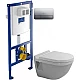 Приобрести Комплект подвесной унитаз Duravit Starck 3 2200090000 + 0063810000 + система инсталляции Villeroy & Boch 92246100 + 92249061 в магазине сантехники Santeh-Crystal.ru