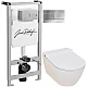 Купить Комплект подвесной унитаз Serel Smart SM25SL + система инсталляции Jacob Delafon E5504-NF + E4316-CP в магазине сантехники Santeh-Crystal.ru