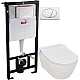 Приобрести Комплект подвесной унитаз Serel Smart SM25SL + система инсталляции AlcaPlast AM101/11203:1RUSSETM70 в магазине сантехники Santeh-Crystal.ru