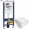 Комплект подвесной унитаз Vitra S20 5507B003-0101 + 77-003-009 + система инсталляции Geberit 458.125.21.1