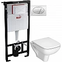 Комплект подвесной унитаз Vitra S20 5507B003-0101 + 77-003-009 + система инсталляции AlcaPlast AM101/11203:1RUSSETM71