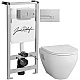 Заказать Комплект подвесной унитаз Am.Pm Spirit 2.0 C701738WH + C707857WH + система инсталляции Jacob Delafon E5504-NF + E4326-CP в магазине сантехники Santeh-Crystal.ru