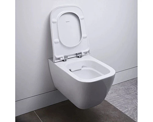 Купить Комплект подвесной унитаз Geberit Smyle Square 500.683.01.1 + система инсталляции Jacob Delafon E5504-NF + E4326-00 в магазине сантехники Santeh-Crystal.ru