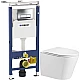 Купить Комплект подвесной унитаз WeltWasser Salzbach 004GL-WT 10000003666 + система инсталляции Geberit 458.125.21.1 в магазине сантехники Santeh-Crystal.ru