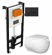 Комплект подвесной унитаз Bien Pent PNKA052N1VP0W3000 + система инсталляции Jacob Delafon E24156-NF + E20859-7-BMT