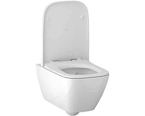 Купить Комплект подвесной унитаз Geberit Smyle Square 500.683.01.1 + система инсталляции Jacob Delafon E24156-NF + E20859-7-BMT в магазине сантехники Santeh-Crystal.ru