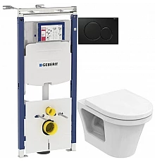 Комплект подвесной унитаз Toto CF CW132Y#NW1 + VC130 + система инсталляции Geberit 111.362.00.5 + 115.770.DW.5