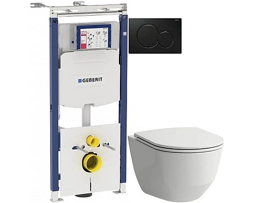 Приобрести Комплект подвесной унитаз Laufen Pro 8.2096.6.000.000.1 + 8.9896.6.000.000.1 + система инсталляции Geberit 111.362.00.5 + 115.770.DW.5 в магазине сантехники Santeh-Crystal.ru