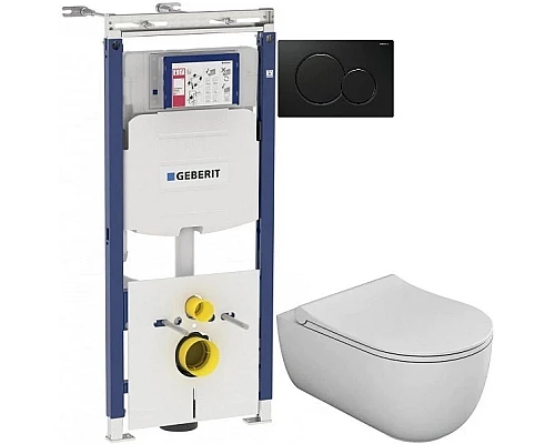 Приобрести Комплект подвесной унитаз Bien Vokha MDKA052N1VP0W3000 + система инсталляции Geberit 111.362.00.5 + 115.770.DW.5 в магазине сантехники Santeh-Crystal.ru