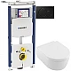 Приобрести Комплект подвесной унитаз Villeroy & Boch Avento 5656HR01 + система инсталляции Geberit 111.362.00.5 + 115.770.DW.5 в магазине сантехники Santeh-Crystal.ru