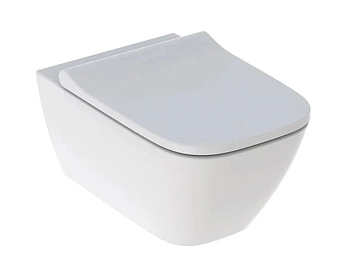 Купить Комплект подвесной унитаз Geberit Smyle Square 500.683.01.1 + система инсталляции Geberit 111.362.00.5 + 115.770.DW.5 в магазине сантехники Santeh-Crystal.ru