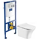 Приобрести Комплект подвесной унитаз Orange C02-100W + система инсталляции Villeroy & Boch 92246100 в магазине сантехники Santeh-Crystal.ru