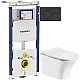 Заказать Комплект подвесной унитаз Orange C02-100W + система инсталляции Geberit 111.362.00.5 + 115.882.DW.1 в магазине сантехники Santeh-Crystal.ru