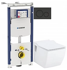 Комплект подвесной унитаз Creavit Trend TP324-11CB00E-0000 + KC2303.01.0000E + система инсталляции Geberit 111.362.00.5 + 115.882.DW.1