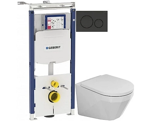 Купить Комплект подвесной унитаз Bien Moly MLKA052N1VP0W3000 + система инсталляции Geberit 111.362.00.5 + 115.882.DW.1 в магазине сантехники Santeh-Crystal.ru