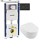 Приобрести Комплект подвесной унитаз Villeroy & Boch Avento 5656HR01 + система инсталляции Geberit 111.362.00.5 + 115.882.DW.1 в магазине сантехники Santeh-Crystal.ru