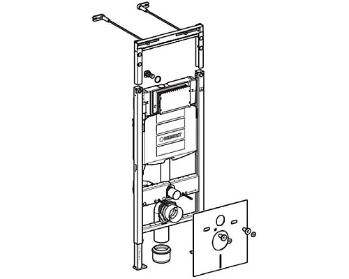 Заказать Комплект подвесной унитаз Villeroy & Boch Venticello 4611RSR1 + система инсталляции Geberit 111.362.00.5 + 115.882.DW.1 в магазине сантехники Santeh-Crystal.ru