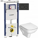 Комплект подвесной унитаз Vitra S20 5507B003-0101 + 77-003-009 + система инсталляции Geberit 111.362.00.5 + 115.882.DW.1