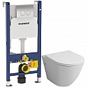 Комплект подвесной унитаз Grossman GR-4411 + система инсталляции Geberit 458.124.21.1 Комплект подвесной унитаз Grossman GR-4411 + система инсталляции Geberit 458.124.21.1