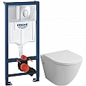 Комплект подвесной унитаз Grossman GR-4411 + система инсталляции Grohe 38721001 Комплект подвесной унитаз Grossman GR-4411 + система инсталляции Grohe 38721001