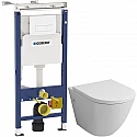 Комплект подвесной унитаз Grossman GR-4411 + система инсталляции Geberit 458.125.11.1 Комплект подвесной унитаз Grossman GR-4411 + система инсталляции Geberit 458.125.11.1