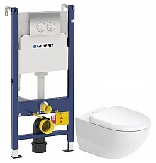 Комплект подвесной унитаз Duravit Architec 45720900A1 + система инсталляции Geberit 458.124.21.1