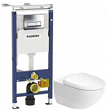 Комплект подвесной унитаз Duravit Architec 45720900A1 + система инсталляции Geberit 458.125.21.1