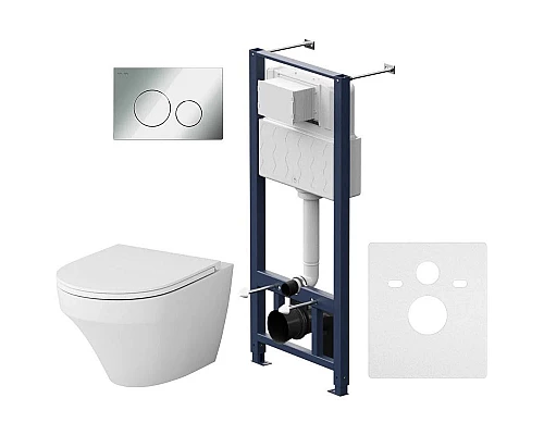 Купить Комплект подвесной унитаз + система инсталляции Am.Pm Inspire Pro L IS49051.501700 в магазине сантехники Santeh-Crystal.ru