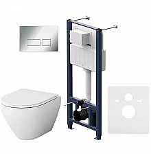 Комплект подвесной унитаз + система инсталляции Am.Pm Spirit 2.0 Pro S IS47051.701700