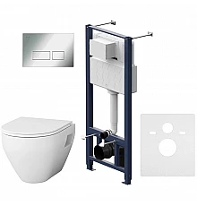 Комплект подвесной унитаз + система инсталляции Am.Pm Spirit 2.0 Pro S IS47051.701738