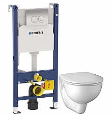 Комплект подвесной унитаз Kolo Rekord K93100000 + K90112000 + система инсталляции Geberit 458.124.21.1