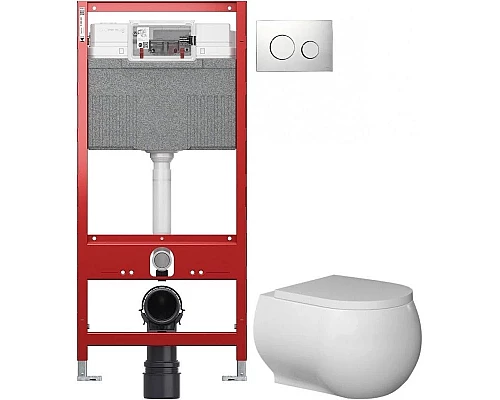 Купить Комплект подвесной унитаз Bien Flash FLKA052N1VP0W3000 + система инсталляции Tece 9300302 + 9240921 в магазине сантехники Santeh-Crystal.ru