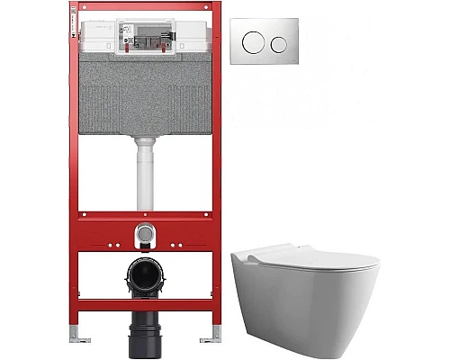 Заказать Комплект подвесной унитаз Bien Mineral MNKA052N1VP0W3000 + система инсталляции Tece 9300302 + 9240921 в магазине сантехники Santeh-Crystal.ru