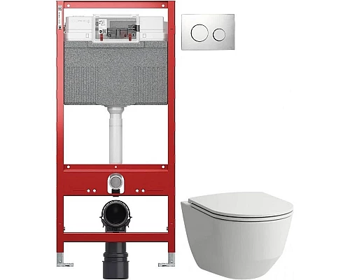 Приобрести Комплект подвесной унитаз Laufen Pro 8.2096.6.000.000.1 + 8.9896.6.000.000.1 + система инсталляции Tece 9300302 + 9240921 в магазине сантехники Santeh-Crystal.ru