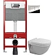 Купить Комплект подвесной унитаз Duravit Starck 3 2200090000 + 0063810000 + система инсталляции TECE 9300302 + 9240401 в магазине сантехники Santeh-Crystal.ru