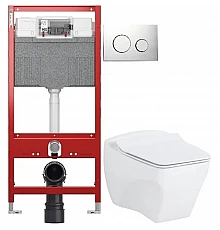 Комплект подвесной унитаз Creavit Bull BL320-11CB00E-0000 + KC0603.01.0000E + система инсталляции TECE 9300302 + 9240921