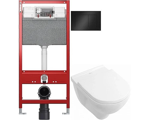 Купить Комплект подвесной унитаз Villeroy & Boch O.Novo 56601001 + 9M38S101 + система инсталляции Tece 9300302 + 9240407 в магазине сантехники Santeh-Crystal.ru