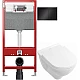 Купить Комплект подвесной унитаз Villeroy & Boch O.Novo 56601001 + 9M38S101 + система инсталляции Tece 9300302 + 9240407 в магазине сантехники Santeh-Crystal.ru