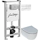 Приобрести Комплект подвесной унитаз Geberit iCon 500.784.01.1 + система инсталляции Jacob Delafon E5504-NF + E4316-00 в магазине сантехники Santeh-Crystal.ru