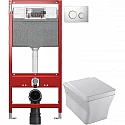 Комплект подвесной унитаз Jacob Delafon Reve E4811-00 + система инсталляции Tece 9300302 + 9240921 SETE481100/14 Комплект подвесной унитаз Jacob Delafon Reve E4811-00 + система инсталляции Tece 9300302 + 9240921 SETE481100/14