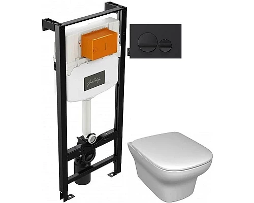 Приобрести Комплект подвесной унитаз Jacob Delafon Vox EDM102-00 + E20142-00 + система инсталляции Jacob Delafon E24156-NF + E20859-7-BMT в магазине сантехники Santeh-Crystal.ru