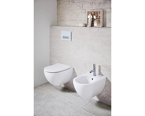 Купить Комплект подвесной унитаз Geberit Acanto 500.600.01.2 + 500.605.01.2 + система инсталляции Jacob Delafon E33131RU-NF + E20859-CP-MTC в магазине сантехники Santeh-Crystal.ru