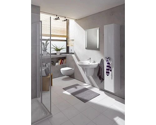 Приобрести Комплект подвесной унитаз Geberit Renova Compact 500.803.00.1 + система инсталляции Villeroy & Boch 92246100 + 92249061 в магазине сантехники Santeh-Crystal.ru