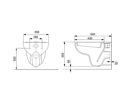 Купить Комплект подвесной унитаз + система инсталляции Tece TECEbase 9400413.WC1 в магазине сантехники Santeh-Crystal.ru