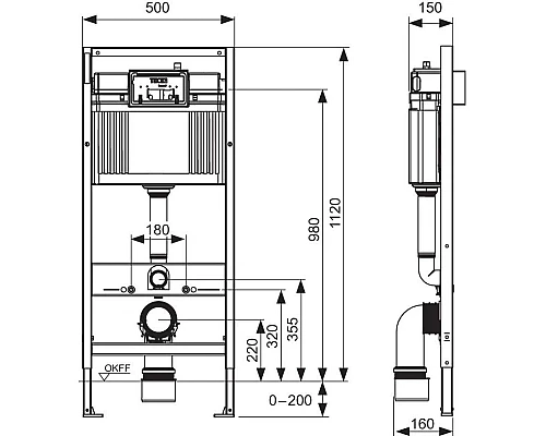 Приобрести Комплект подвесной унитаз + система инсталляции Tece TECEbase K440407.WC1 в магазине сантехники Santeh-Crystal.ru