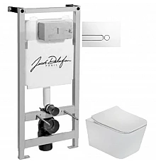Комплект подвесной унитаз Teka Formentera 11.732.00.00 + система инсталляции Jacob Delafon E5504-NF + E4326-00