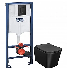 Комплект подвесной унитаз IDDIS Bild BILR2BMi25 + система инсталляции Grohe 38811kf0
