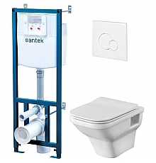 Комплект подвесной унитаз + система инсталляции Santek Лайн 1.WH50.1.750